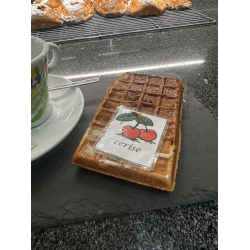 gaufre cerise caramélisée gaufre cerise caramélisée