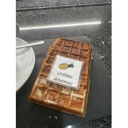 gaufre crème ananas gaufre crème ananas