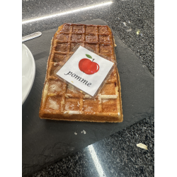 gaufre pomme caramélisée gaufre pomme caramélisée